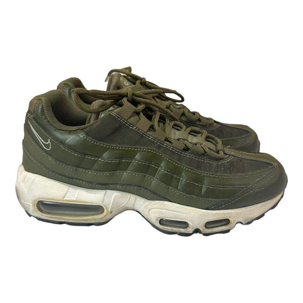 Nike Air Max 95 Olive Green Athletic Shoes - Picture 2 of 16